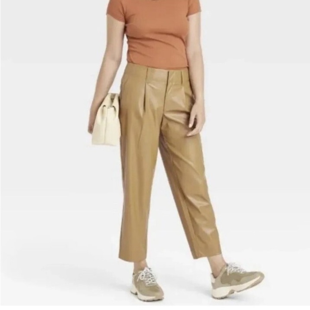 a new day Faux Camel Colored Ankle Pants